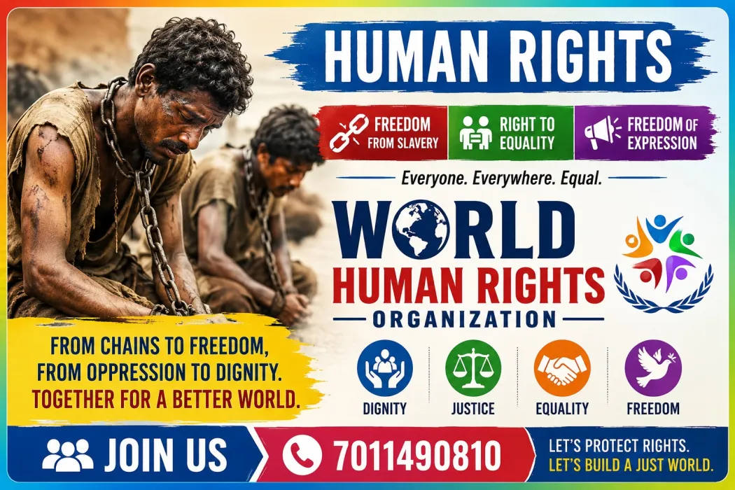 Be a Global Human Rights Activist and stand for Humanity • Justice • Human Rights.