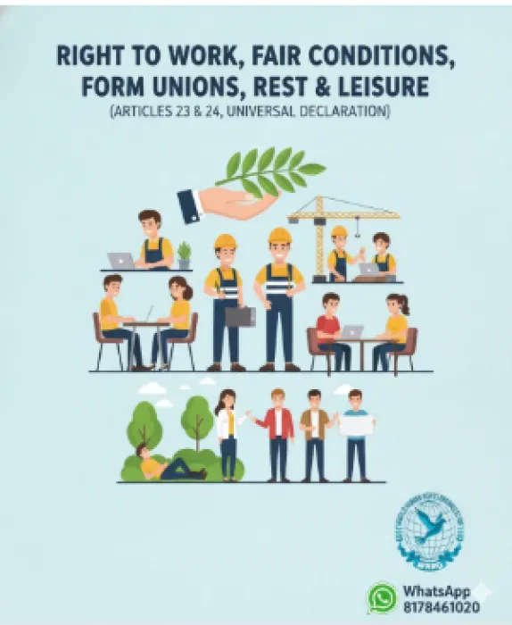 Awareness Message on the Right to Work, Fair Conditions, and Dignified Life