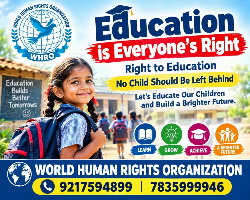 📚 EDUCATION IS EVERYONE’S RIGHT 🌍 Every child deserves the opportunity to learn, grow and succeed.