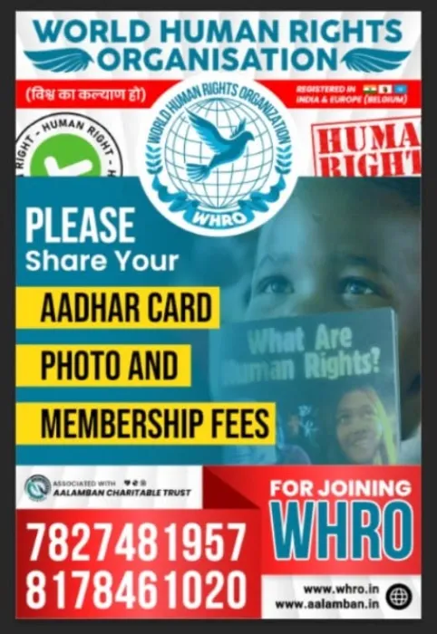 About WHRO /joining/what we Do/joining Fees World Human Rights Organization (WHRO)
